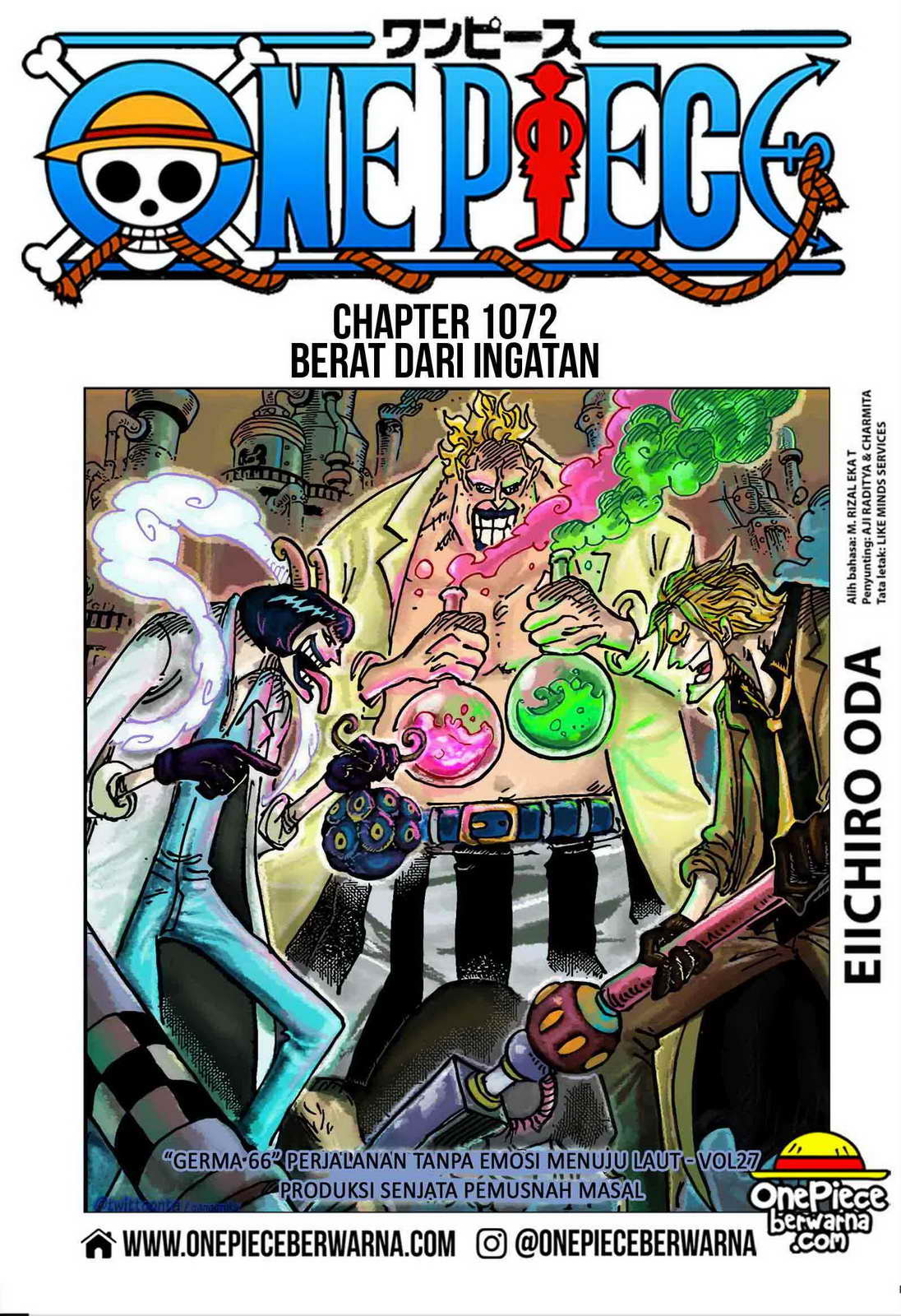 Baca manga komik One Piece Berwarna Bahasa Indonesia HD Chapter 1072